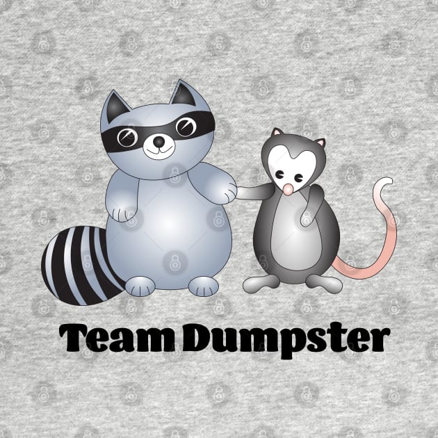 Team Dumpster Trash Panda and Possum by candhdesigns